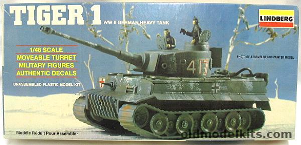 Lindberg 1/48 Tiger 1 German WWII Tank, 1401 plastic model kit